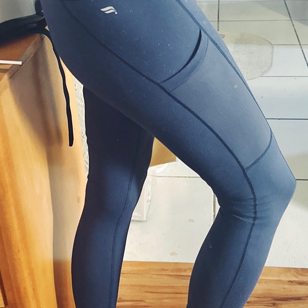Fabletics Navy Power Hold Compression Leggings , … - image 2